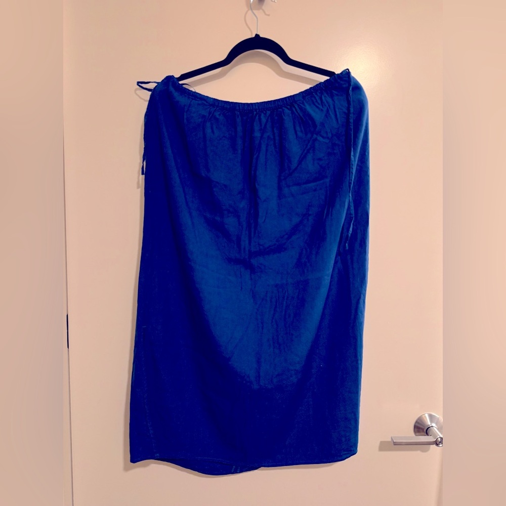 Uniqlo Linen Blue Women's Skirt